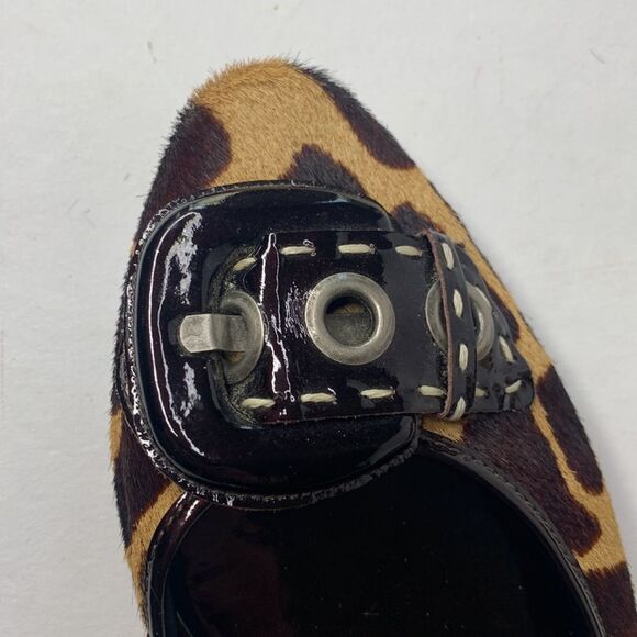 Bernardo cow hair black leather flats - Picture 8 of 8